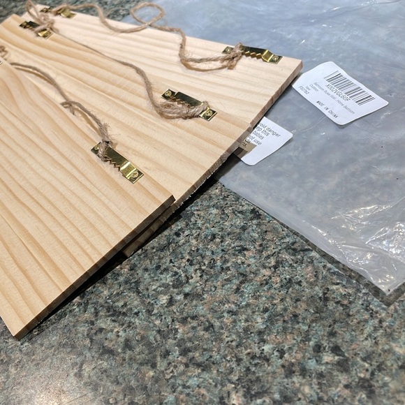 Bathroom Rules Wall Hangings 3 wood signs with jute and hangers Brush Wash Comb - Picture 4 of 8